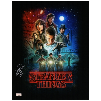 Millie Bobby Brown Autographed Stranger Things Season One 11x14 Poster Art Photo