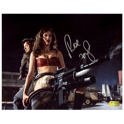 Rose McGowan Autographed Grindhouse Planet Terror Motorcycle Scene 8×10 Photo