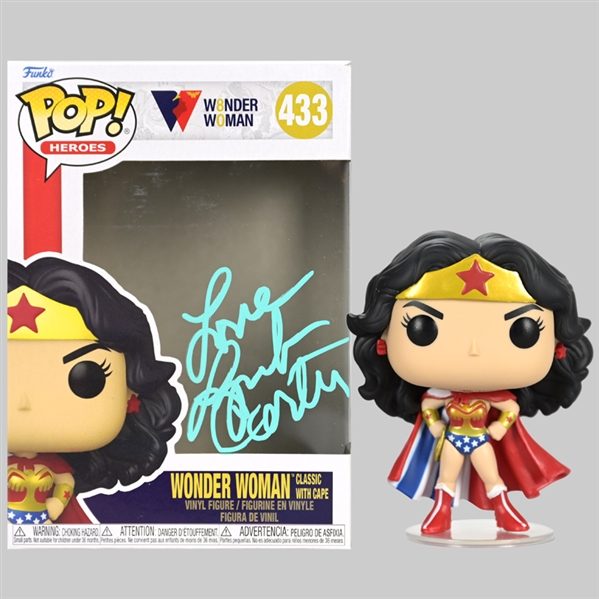 Lynda Carter Autographed Funko Wonder Woman 80th Anniversary Pop Vinyl Figure #433