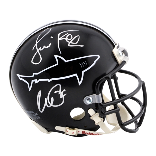   Al Pacino, Jamie Foxx Autographed Any Given Sunday Sharks Mini-Helmet