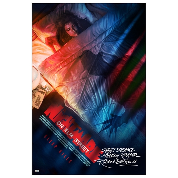 Robert Englund Autographed Rich Davies Sleep Kills 24x36 Giclée Print