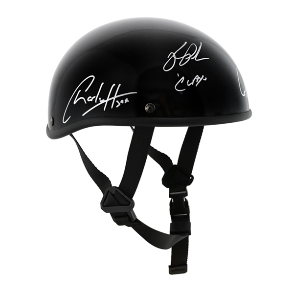  Charlie Hunnam, Ryan Hurst, Ron Perlman, Theo Rossi Autographed Sons of Anarchy Voss Motorcycle Helmet