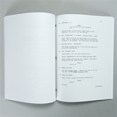 Jamie Lee Curtis, Nick Castle and John Carpenter Autographed Halloween Cast Script