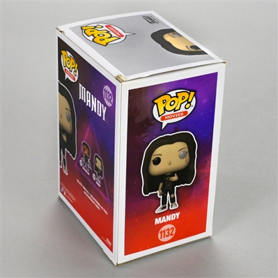  Nicolas Cage Autographed Funko Mandy Pop Vinyl Figure #1132 with Red Miller Original Artwork by Michael Toth