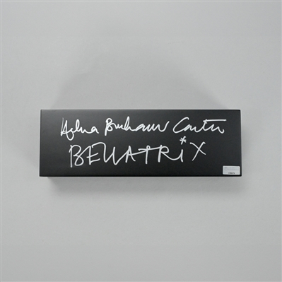 Helena Bonham Carter Autographed Harry Potter Bellatrix Lestrange Dagger Box with Inscription