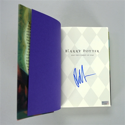 Robert Pattinson Autographed Harry Potter and the Goblet of Fire Hardcover Book 