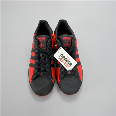 Shameik Moore Autographed Adidas Marvel's Spider-Man: Miles Morales Superstar Shoes with Inscriptions