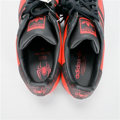Shameik Moore Autographed Adidas Marvel's Spider-Man: Miles Morales Superstar Shoes with Inscriptions