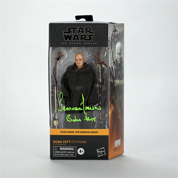 Temuera Morrison Autographed Star Wars Boba Fett The Tython Mandalorian Action Figure