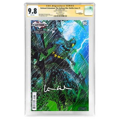 Val Kilmer Autographed 2023 Batman/Catwoman The Gotham War: Battle Lines #1 with Variant Foil Cover CGC SS 9.8 (mint)