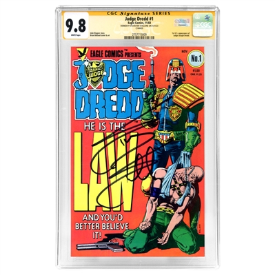Sylvester Stallone Autographed 1983 Judge Dredd #1 CGC SS 9.8 * 1st Dredd Comic!