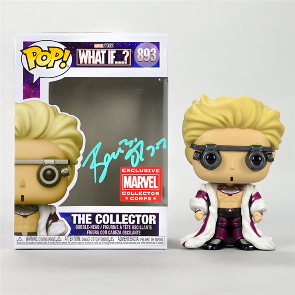 Benicio Del Toro Autographed 2014 Guardians of the Galaxy The Collector Exclusive Marvel Collector Corps Vinyl Pop Figure #893 