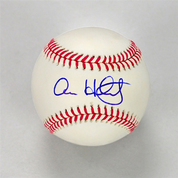 Anne Hathaway Autographed Rawlings Official Major League Baseball