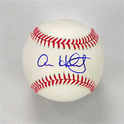 Anne Hathaway Autographed Rawlings Official Major League Baseball