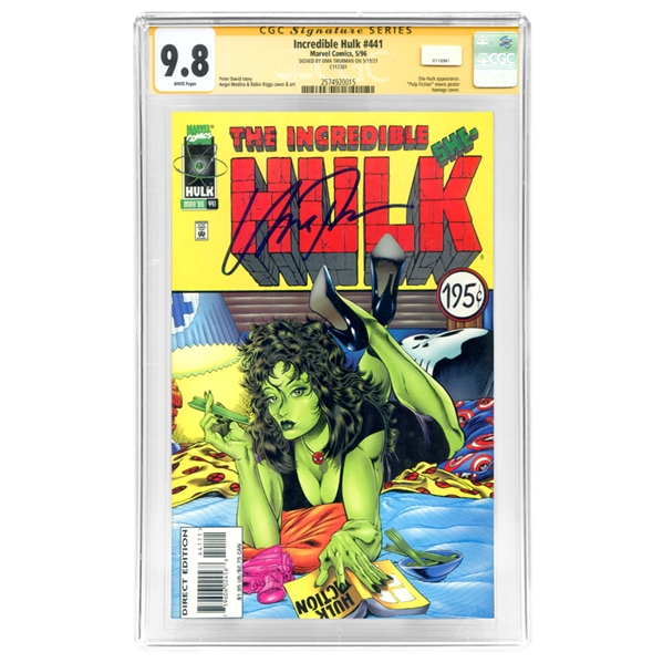 Uma Thurman Autographed Incredible Hulk #441 Pulp Fiction Homage CGC SS 9.8