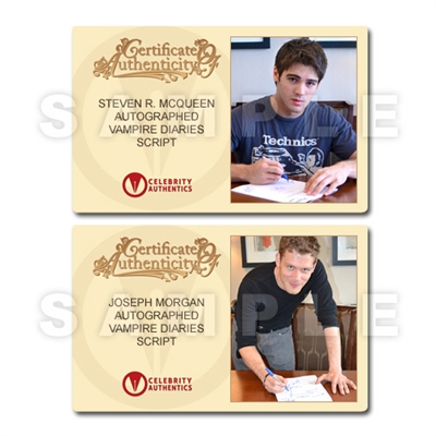 The Vampire Diaries Cast Autographed Vampire Diaries Script