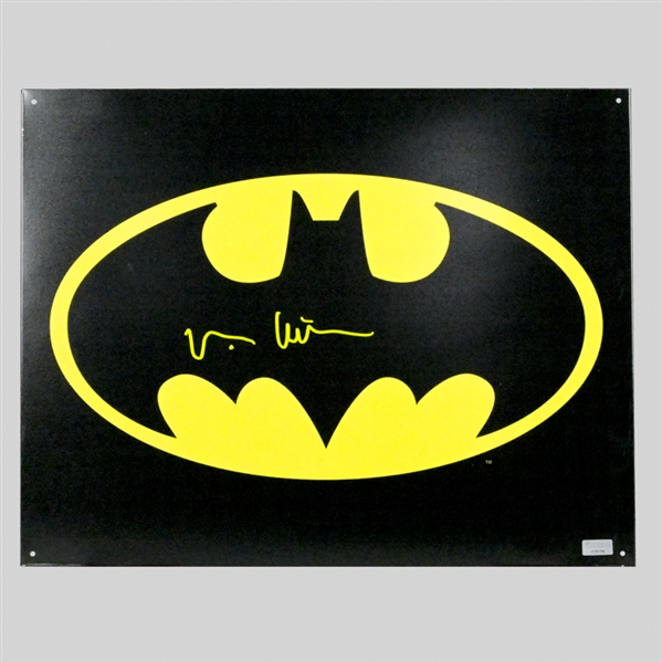 Val Kilmer Autographed Batman 12x16 Metal Sign