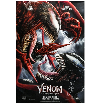 Tom Hardy Autographed 2021 Venom: Let There Be Carnage Original 27x40 Double-Sided Advance B Movie Poster