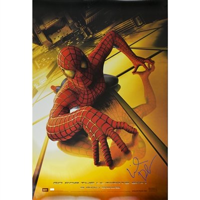 Willem Dafoe Autographed 2002 Spider-Man 27x40 Original 27x40 Double-Sided Teaser Movie Poster