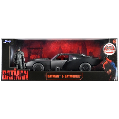 Robert Pattinson Autographed Jada 2022 The Batman 1:18 Scale Die-Cast Batmobile with 3.75 Figure