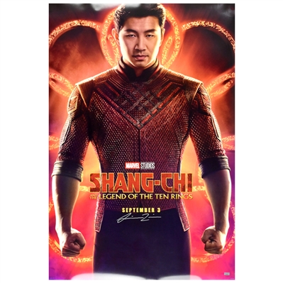 Simu Liu Autographed Shang-Chi and the Legend of the Ten Rings Original 27x40 Double-Sided Movie Poster