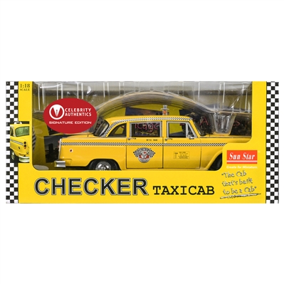 Robert De Niro Autographed 1976 Taxi Driver 1:18 Scale Yellow Die-Cast New York City Checker Taxi Cab