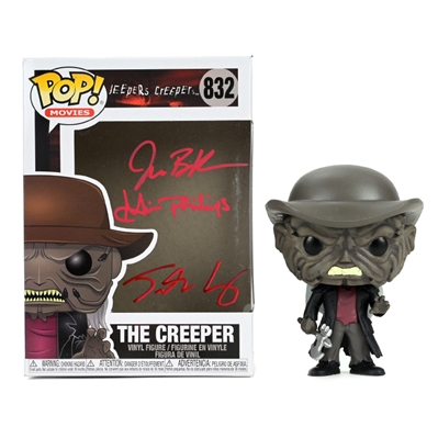 Jonathan Breck, Justin Long, Gina Philips Autographed 2001 Jeepers Creepers POP Vinyl #832