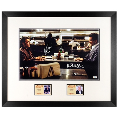 Robert De Niro, Al Pacino Autographed 1995 Heat Neil McCauley and Lt. Vincent Hanna 11x17 Framed Photo