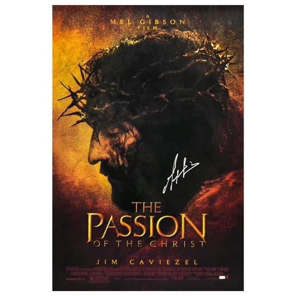 Mel Gibson Autographed 2004 The Passion of the Christ Original 27x40 Single-Sided Movie Poster