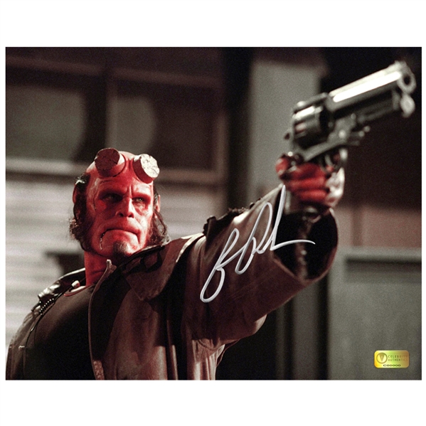 Ron Perlman Autographed 8x10 Hellboy Samaritan Battle Photo