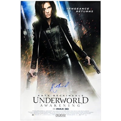 Kate Beckinsale Autographed 2012 Underworld Awakening Original 27x40 Double-Sided Movie Poster A