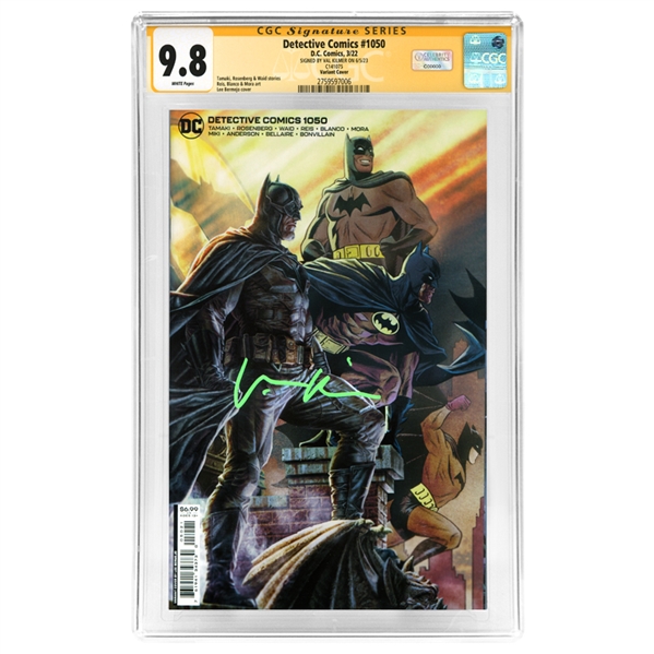 Val Kilmer Autographed 2022 Detective Comics #1050 Lee Bermejo Variant Cover CGC SS 9.8