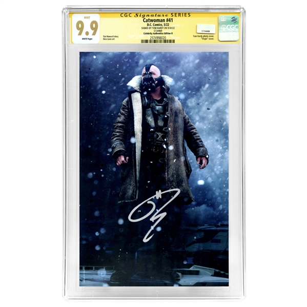 Tom Hardy Autographed 2022 Catwoman #41 CA Exclusive Variant CGC SS 9.9 (mint)  