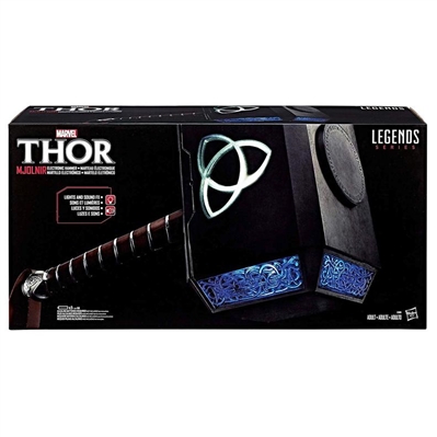 Chris Hemsworth Autographed Hasbro Marvel Legends Avengers Thor Prop Replica 1:1 Hammer