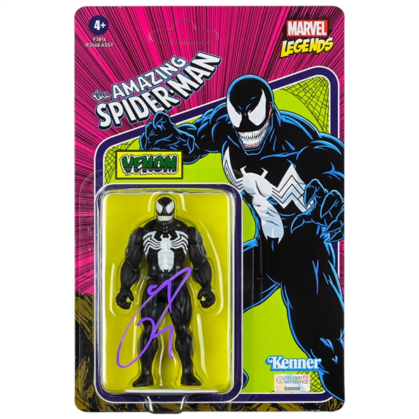 Toybiz venom action store figure with autograph