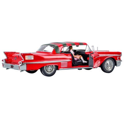 Robert Englund, Heather Langenkamp, Amanda Wyss, Ronee Blakley Cast Autographed A Nightmare on Elm Street 1958 Cadillac 1:24 Scale Die-Cast Car with Figure