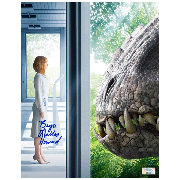 Bryce Dallas Howard Autographed Jurassic World Encounter 11x14 Photo