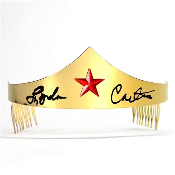 Lynda Carter Autographed 1977 Wonder Woman Prop Replica Tiara