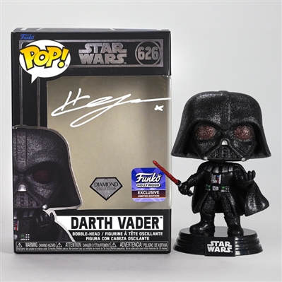 Hayden Christensen Autographed Star Wars Darth Vader Funko Hollywood Exclusive Diamond Collection Pop Vinyl Figure #626