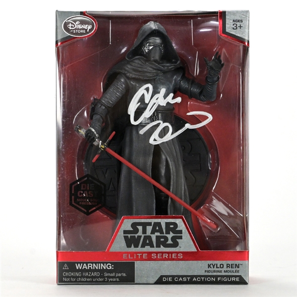 Adam Driver Autographed Disney Store Exclusive Star Wars Kylo Ren Elite Series Die-Cast Action Figure