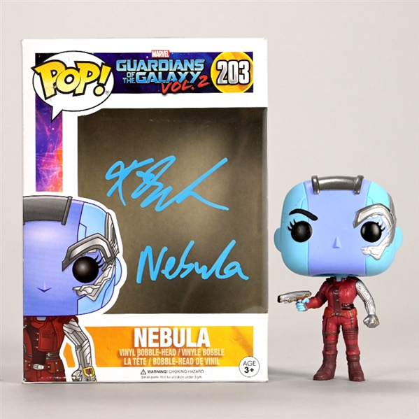 Karen Gillan Autographed Guardians of the Galaxy 2.0 Nebula POP Vinyl Figure #203