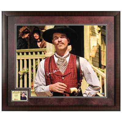 Val Kilmer Autographed 1993 Tombstone Doc The Gunfighter 16x20 Framed Photo