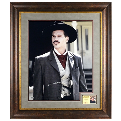 Val Kilmer Autographed 1993 Tombstone Doc Holliday The Legend 16x20 Framed Photo