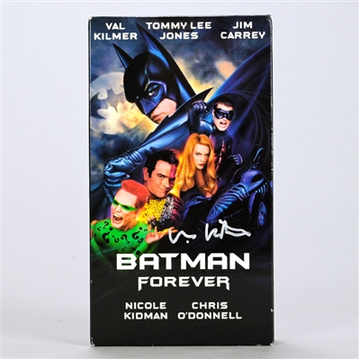 Val Kilmer Autographed 1995 Batman Forever VHS Video