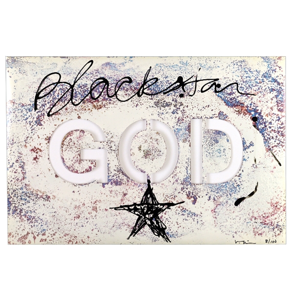 Val Kilmer Autographed Blackstar god David Bowie 16x24 Enhanced Print