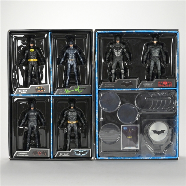 Val Kilmer Autographed DC Multiverse Batman The Ultimate Movie Collection 6 Figure Box Set