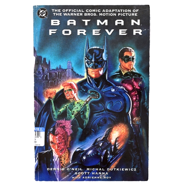 Batman Forever Comic Book from Val Kilmers Personal Collection