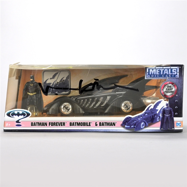 Val Kilmer Autographed Batman Forever Die-Cast Batmobile & Figure