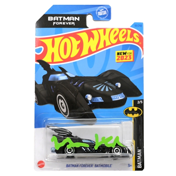 Val Kilmer Autographed Batman Forever Hot Wheels 1/64 Scale Batmobile