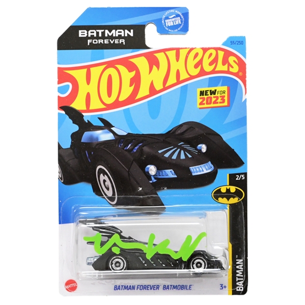 Val Kilmer Autographed Batman Forever Hot Wheels 1/64 Scale Batmobile